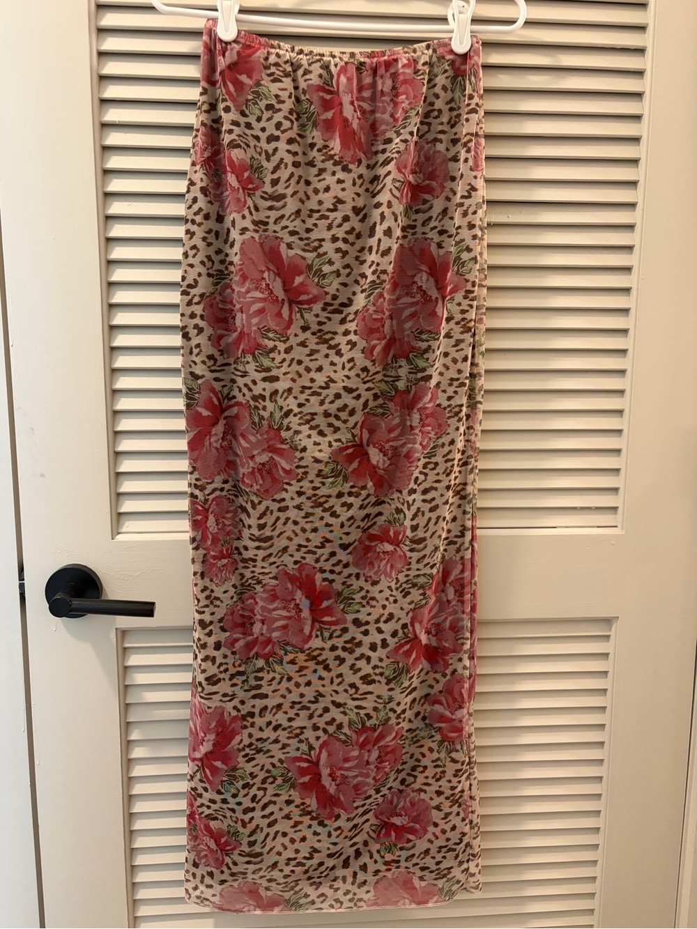 Princess Polly floral leopard maxi skirt